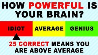 Is Your Intelligence Above Average? This Quiz Will Test Your Brain Power