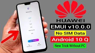 Honor 8X (JSN-L42) Google Account/FRP Bypass |No SIM Data |EMUI v10.0.0 ANDROID 10 Without PC