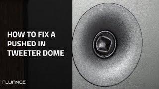 How to Fix a Speaker with a Pushed In Tweeter Dome