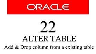 SQL tutorial 22: How to Add / Delete column from an existing table using alter table