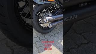 Harley Davidson Street Bob 114 mit Miller Slip-ons und dB Killer installiert. Auch geil !