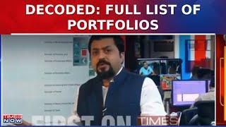 Times Now's Madhavdas GK Decodes Portfolio Of Cabinet Ministers | Modi 3.0 | WATCH