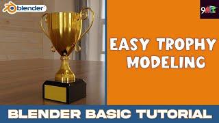 Trophy Modelling Tutorial Blender |   Easy  model