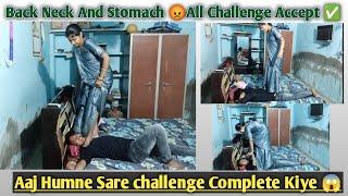 Back Trampling Neck Trampling || All Challenge Accept|| Prank On Wife|| Sandeep Prank Wife #prank