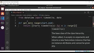 Python Date range