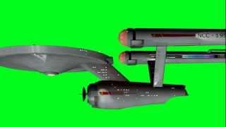 Star Trek Classic TOS Ships Chroma key flybys