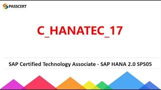 SAP HANA 2.0 SPS05 C_HANATEC_17 Dumps