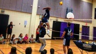 TOP 20 Craziest Volleyball Spikes Of All Time (HD)