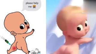 Baby Boss —Funny cartoon drawing memes | crazy art video | #GPR comedy memes