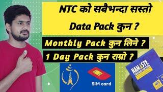 NTC Cheapest Data Pack | Best Data Pack NTC | Monthly Cheap Data And 1 Day Cheap Data Plan