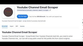 Yotubube Channel Email Scraper Software