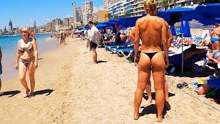  ️BENIDORM SPAIN // PONIENTE BEACH WALK️ 2023//4K 60Fps VIEW//Spain Beaches Relajante Paseo