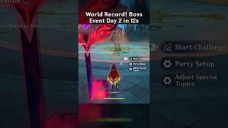 WORLD RECORD! BOSS EVENT DAY 2 IN 12 SECONDS