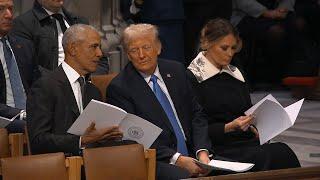 What Did Trump Say to Obama During Jimmy Carter's Funeral?