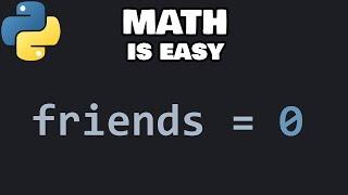 Math in Python is easy + exercises 