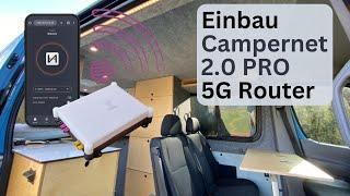 Einbau 🪛 Campernet 2.0 Pro 5G Router im Campervan - Wlan überall für Wohnmobile und Caravan