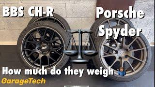 BBS CH-R 19in weight compared to Porsche Spyder 19in wheels - Lightest 19in wheels made by Porsche