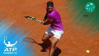 Phenomenal Rafa Nadal shots vs Jack Sock | Rome 2017 Day 5