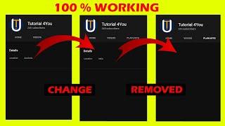 Change or Hide Location of Your YouTube Channel | Latest 2024 Video | Tutorial 4You
