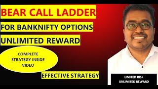 BEAR CALL LADDER UNLIMITED REWARD BANKNIFTY OPTIONS STRATEGY