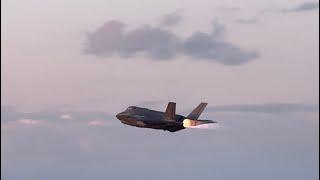 It’s a bird, it’s Superman! No, it’s an F-35. OshKosh 2024.