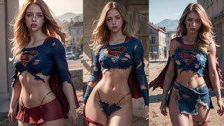 AI lookbook European girl Supergirl pt.2