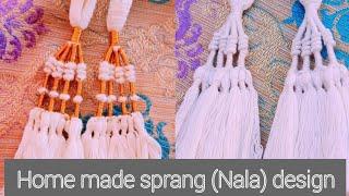 Handmade Sprang design //Nara (sprang) bunane ka tarika // #nara #sprangdesign #stylishnaladesign