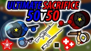 UPDATE 50v50 MODE - INSANE AWM-S + USAS-12 + LONE SURVIVR Combo! | Surviv.io