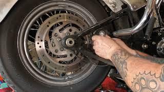 Remove and Reinstall the Rear Brake Caliper on a Twin Cam Softail