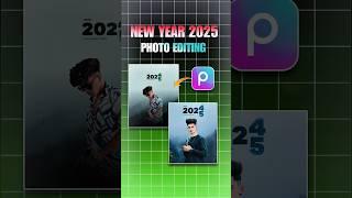 Happy New Year 2025 Photo edit || Picsart New year photo editing #shorts #picsart