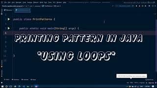 Printing Important Patterns in Java | Using Loops | Code-Wode | Java Development.