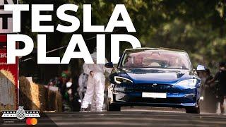 1,000PS Tesla Model S Plaid hurled up Goodwood Hill