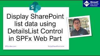 Display SharePoint list data using DetailsList Control in SPFx Web Part