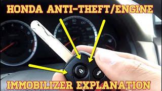 HONDA - Anti-Theft/Engine Immobilizer Explanation, How To DIY Learning Tutorial