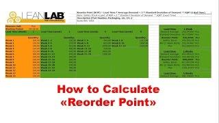 Reorder Point - How to Calculate