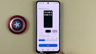 How to change the transparency and background color of the app drawer on Redmi Note 11 Android 12