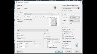 How to Print AutoCAD in A4 size paper Scale 1:100