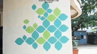 STENCILS  -   EXTERIOR EARTHY SPRING BY ASIAN PAINTS ( APEX ULTIMA WALL ART )