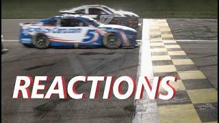 NASCAR INSANE CLOSEST FINISH EVER KANSAS CUP REACTIONS CLOSEST IN HISTORY