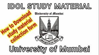 IDOL Study Material | How to download study material | Mumbai University | IDOL Students