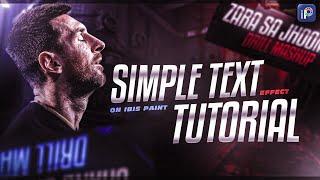 simple Text Effect Tutorial | gradient text | Ibis paint x ‍