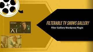 Filterable TV Shows Gallery | Filter Gallery Pro | WPFrank