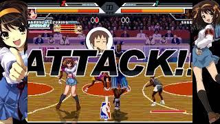 NICK54222 MUGEN: Haruhi Suzumiya (me) VS Shaq (The_None)