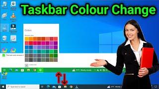 Laptop me Taskbar ka Color Kaise Change Kare | How to Change Taskbar color in windows 10