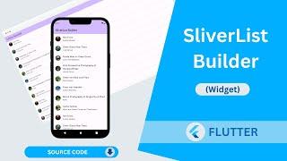 Flutter - SliverList Builder Widget Tutorial | How to use SliverList Builder widget in flutter