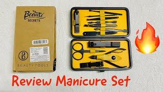 Review Beauté Secrets Manicure Set Nail Clippers, Grooming Kit, Peeling Knife, Acne, Blackhead