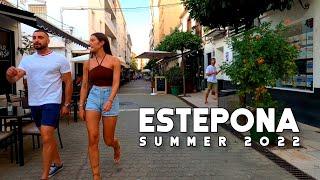 Estepona Spain Beautiful Town for the Holidays! Summer 2022 July Costa del Sol | Málaga [4K]