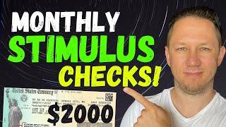 MONTHLY CHECKS! Fourth Stimulus Check Update & IRS Tax Refunds, + Infrastructure Package!