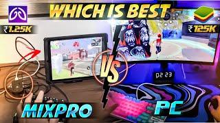 Geek Gamer / Mixpro VS PC Full Comparison // How To Play Free Fire Using Keyboard Mouse In Mobile