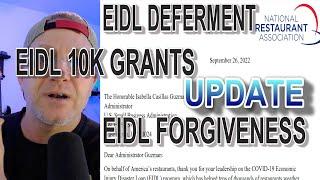 EIDL LOAN DEFERMENT FORGIVENESS 10K GRANTS UPDATE LETTER TO GUZMAN - NATIONAL RESTAURANT ASSOCIATION